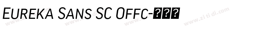 Eureka Sans SC Offc字体转换